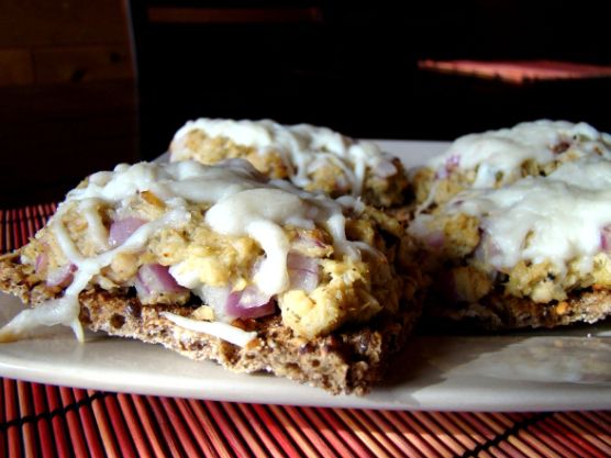 Tuna Melt on Ryvita Crackers